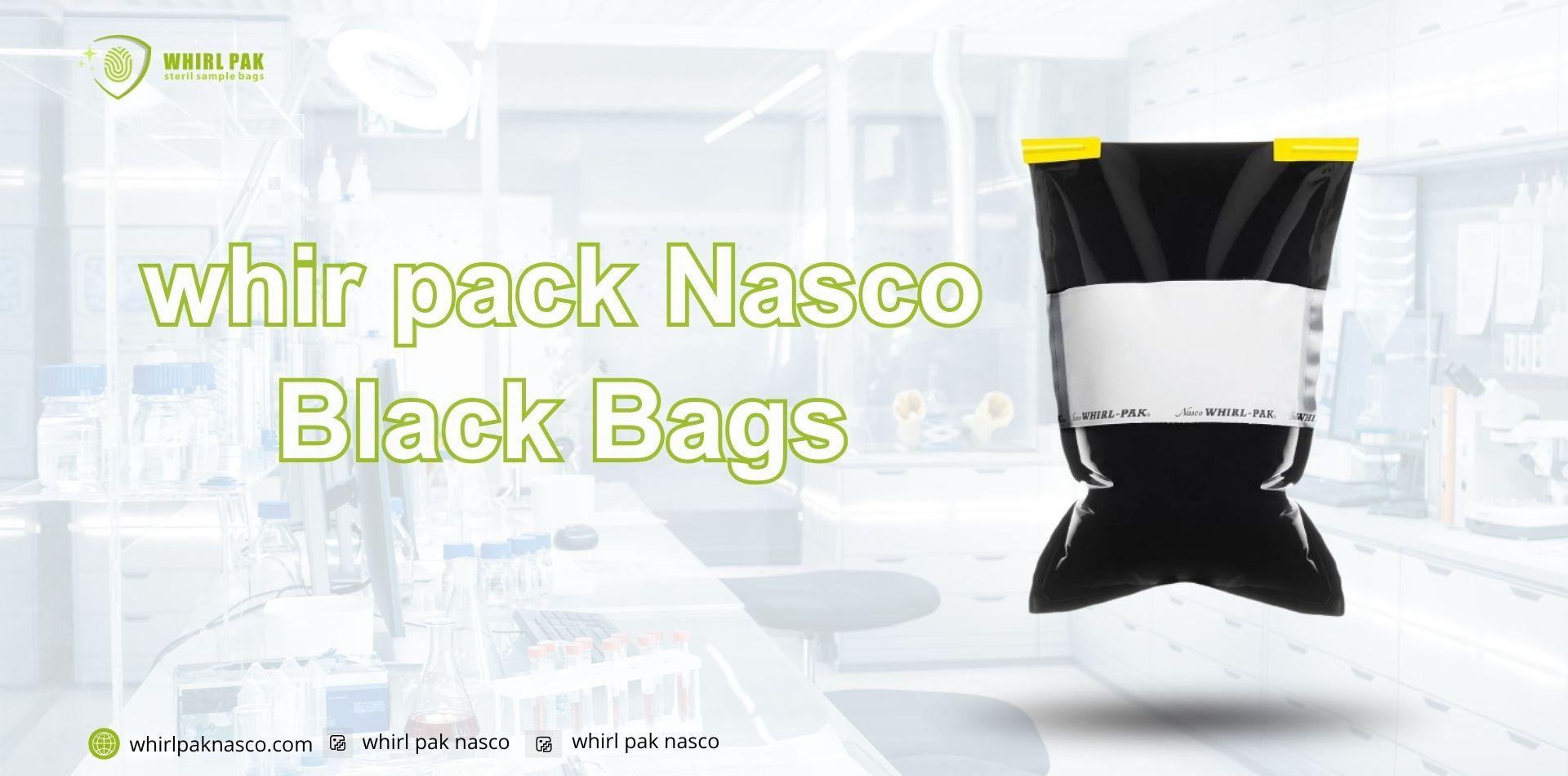 whir pack Nasco Black Bags